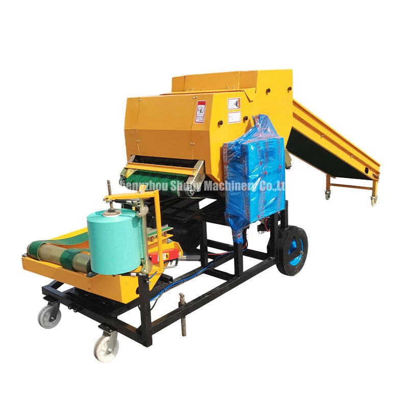 round bale wrapping machine (14)